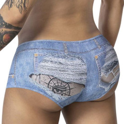 CandyMan Shorty Cowboy Denim Bleu